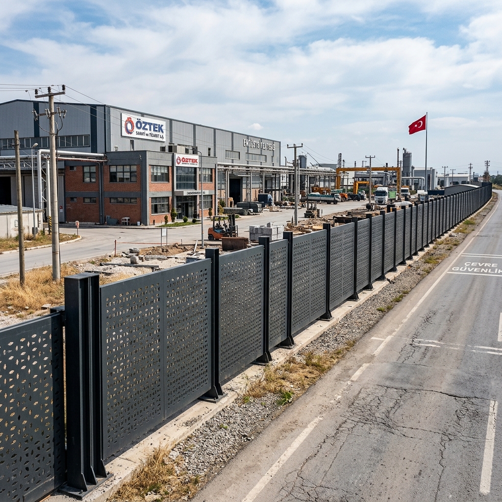 Endüstriyel Tesis Çevre Güvenlik Çitleri Fotoğraf 2