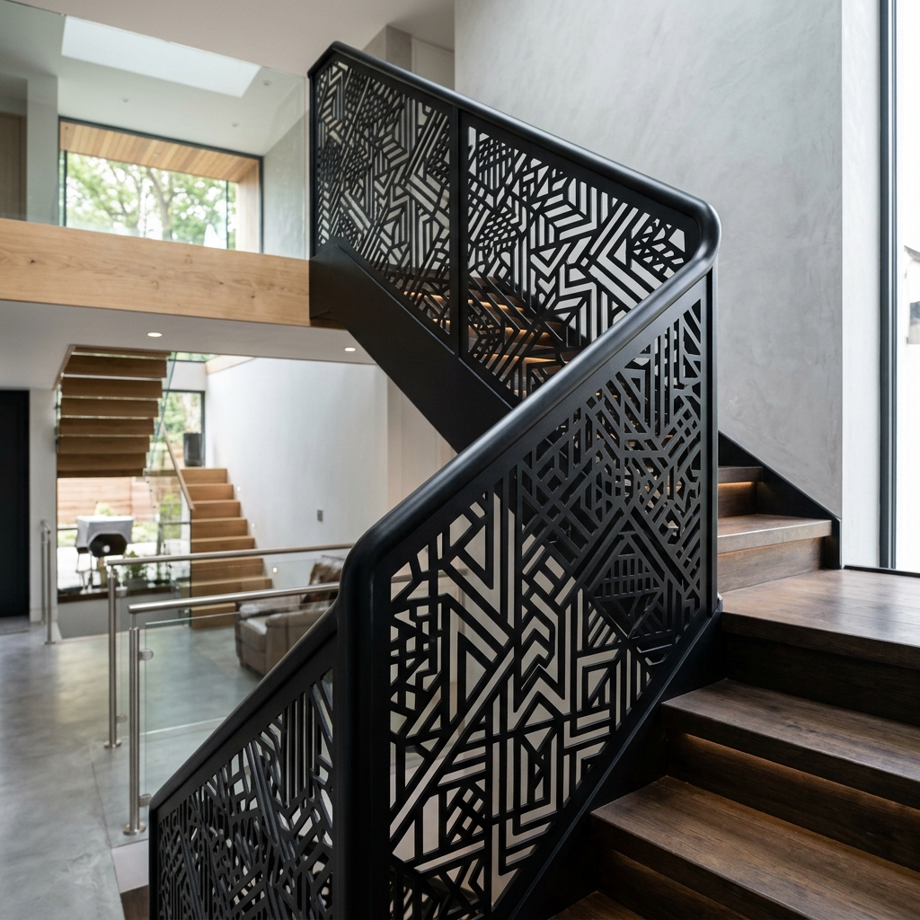 Özel Tasarım Merdiven Korkuluğu Projesi Fotoğraf 2
