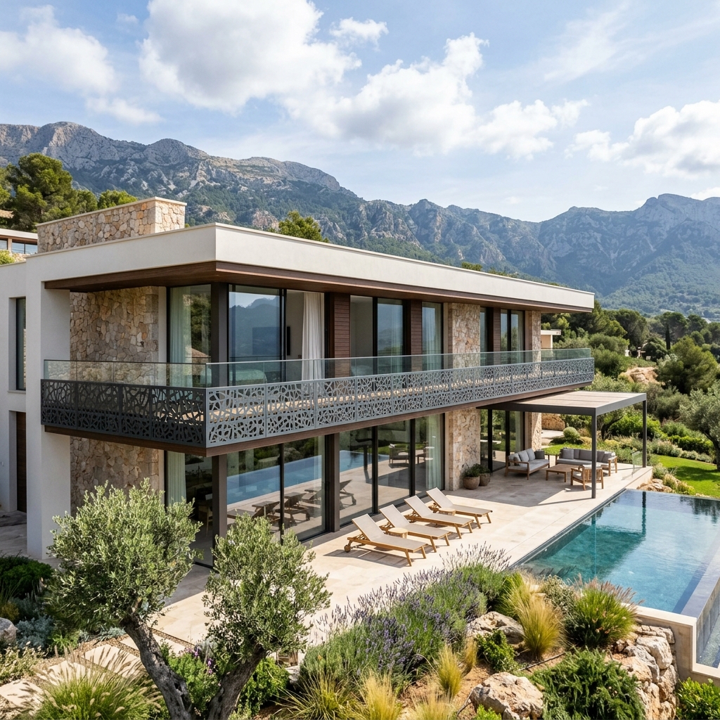 Villa Balkon Korkuluğu Uygulaması Fotoğraf 3